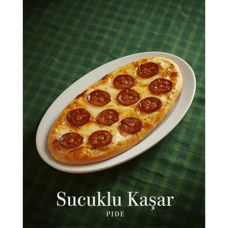 Sucuklu Kaşar Pide